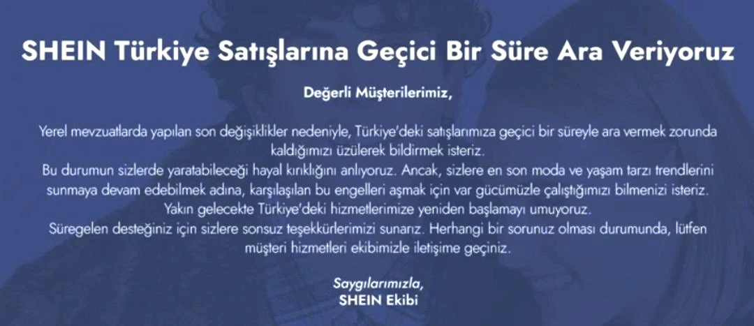 Shein açıkladı: Türkiye'deki satışlarına geçici bir süre ara verdi 2