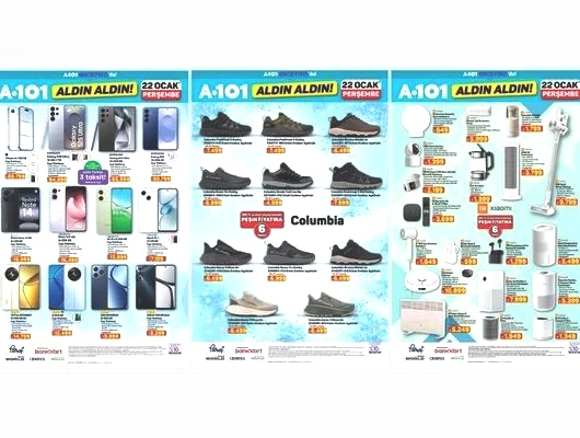 A101'e Columbia mont modelleri geliyor! 