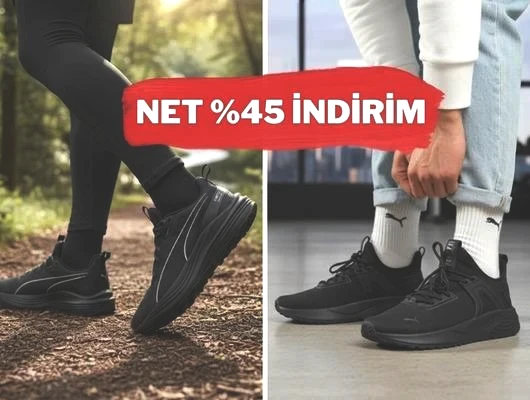PUMA ayakkabılarda fiyatlar yarıya düştü!