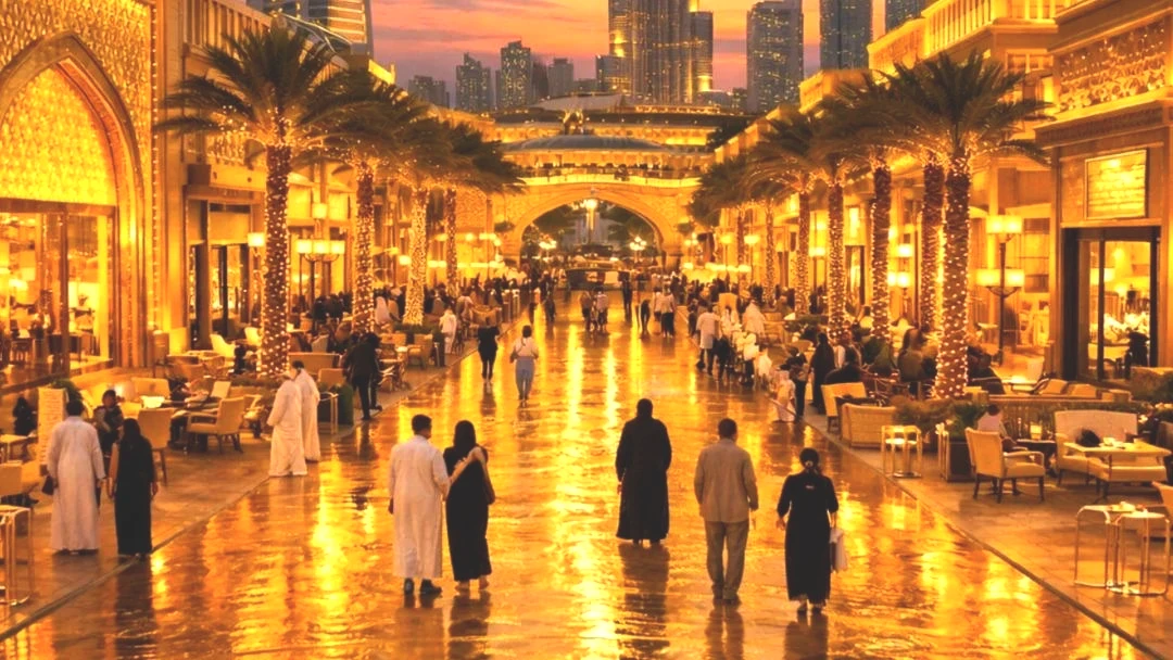 Dubai lüksü arşa çıkardı! Caddeyi altınla kaplayacaklar 1