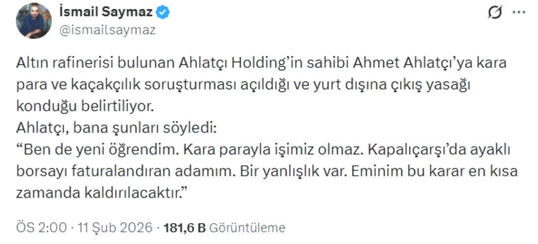 İş İnsanı Ahmet Ahlatcı ya yurt dışı çıkış yasağı 2