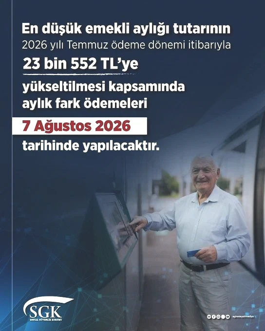 En düşük emekli aylığı fark ödemelerinde tarih belli oldu - Resim : 1