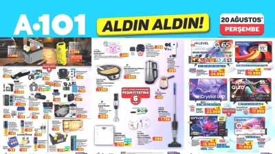A101 20 Ağustos 2026'da Kaçırılmayacak Fırsatlar! Aktüel Ürünler Burada!