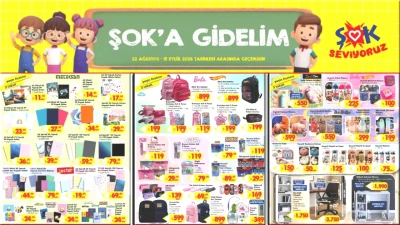ŞOK 22 Ağustos 2026 Aktüel Kataloğu! Kırtasiye ve Okul Ürünlerinde Kaçırılmayacak Fırsatlar