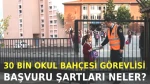 30 Bin Okul Bahçesi Görevlisi Alımları Başlıyor! İşte Detaylar ve Maaşlar!