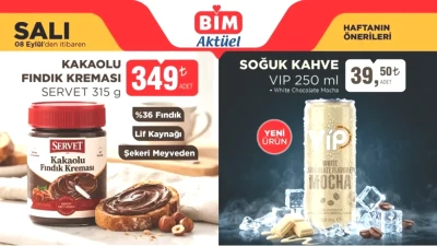BİM'de 8 Eylül 2026 Tarihli Nefis Aktüel Ürün Fırsatları!