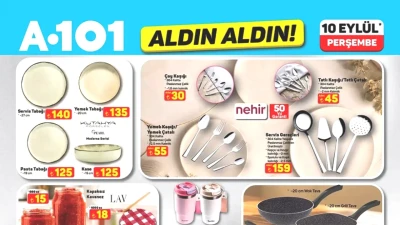 A101 10 Eylül 2026 Aktüel Ürünler: Kaçırılmayacak Fırsatlar!