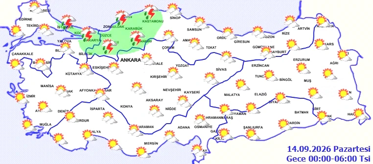 Meteoroloji uyardı: İstanbul dahil birçok ilde sağanak bekleniyor! İşte il il hava durumu - Resim : 4