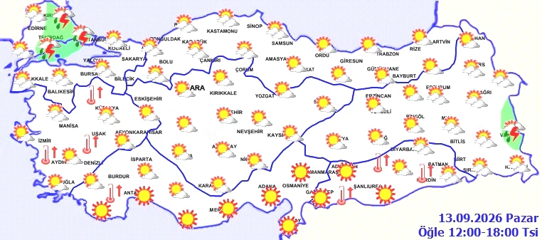Meteoroloji uyardı: İstanbul dahil birçok ilde sağanak bekleniyor! İşte il il hava durumu - Resim : 2