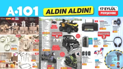 A101'de Akıl Almaz Fırsatlar! 17 Eylül 2026 Aktüel Kataloğu Yayında!