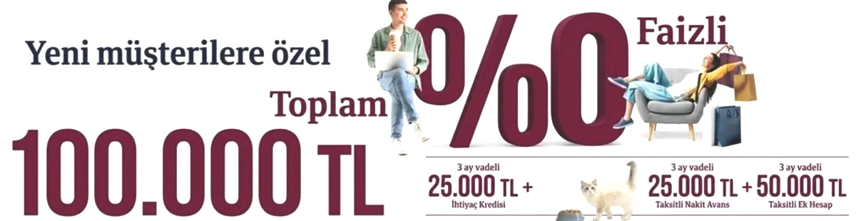 YENİ QNB MÜŞTERİLERİNE %0 FAİZLİ 100.000 TL FIRSATI!