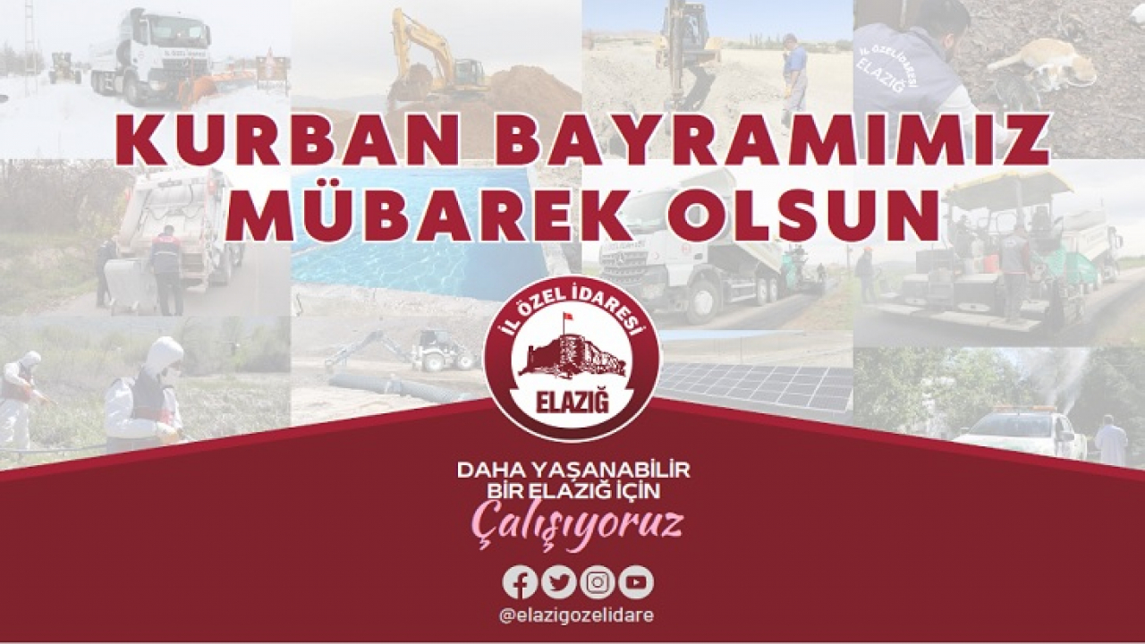 Elazığ İl Özel İdaresi Kurban Bayramı Tebrik İlanı