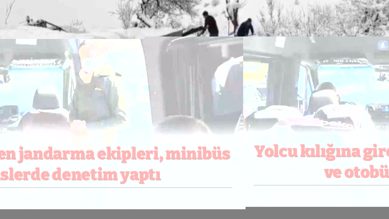 Yolcu kılığına giren jandarma ekipleri, minibüs ve otobüslerde denetim yaptı