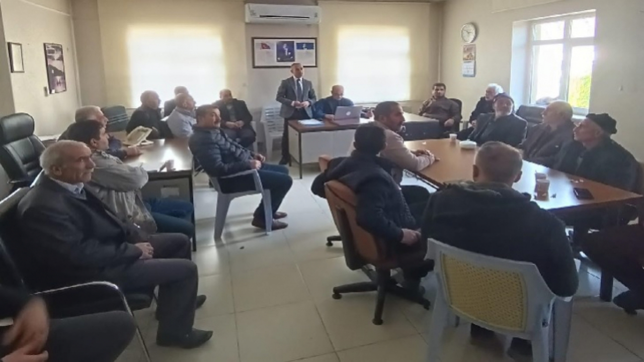 Elazığ Tarım ve Orman Müdürlüğünün bilgilendirme toplantıları sürüyor