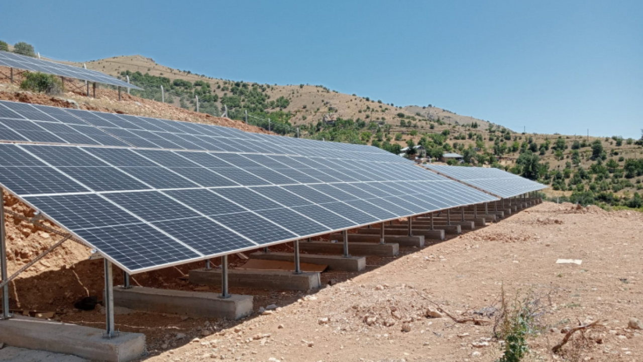 Elazığ İl Özel İdaresi, Baskil İlçesi Doğancık Köyünde Güneş Enerjisi Sistemli Sulama Projesini Tamamladı