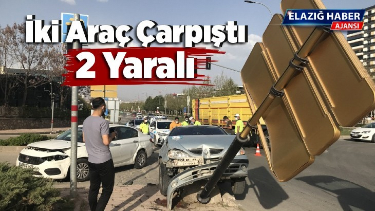 İki araç çarpıştı: 2 yaralı