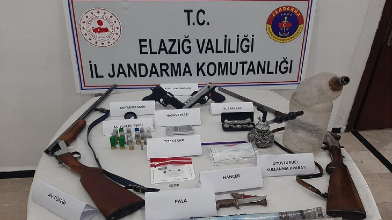 Elazığ'da zehir tacirlerine operasyon