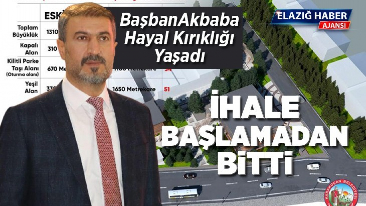İhale başlamadan bitti