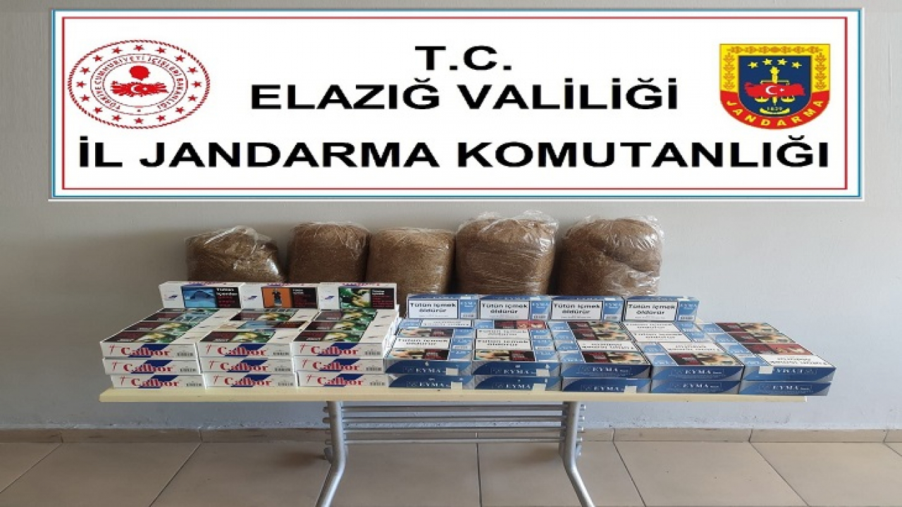 Jandarmadan kaçak tütün ve bandrolsüz sigara operasyonu