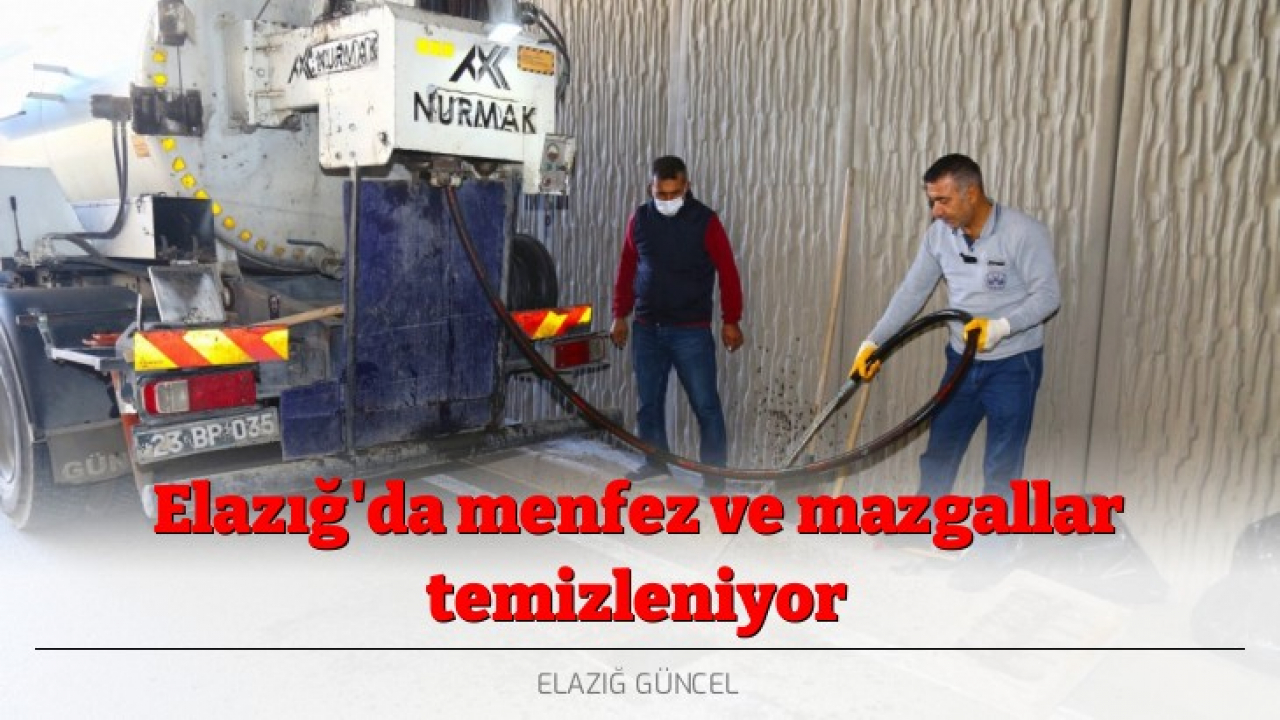 Elazığ'da menfez ve mazgallar temizleniyor