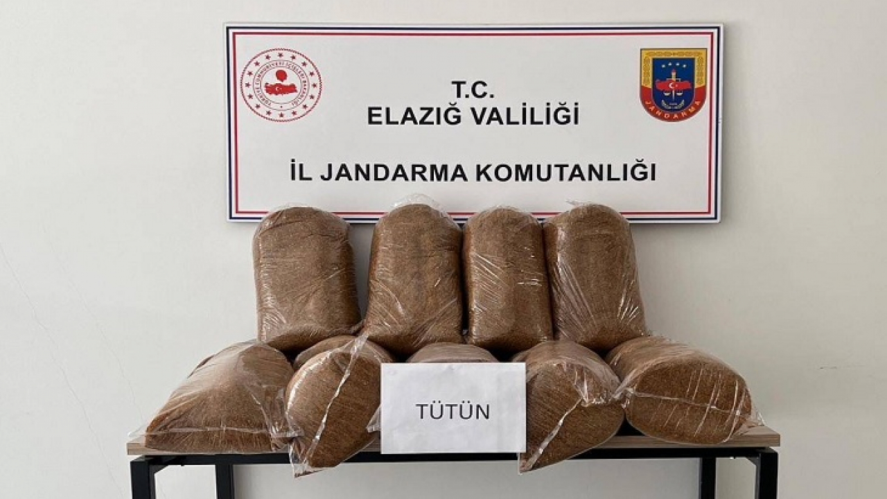 Elazığ'da 165 Kg kaçak sarımlık kıyılmış tütün ele geçirildi