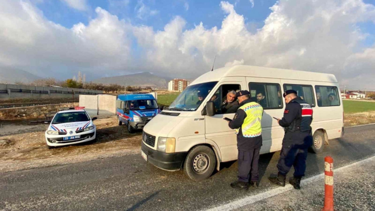 Elazığ'da kış lastiği denetimi gerçekleştirildi