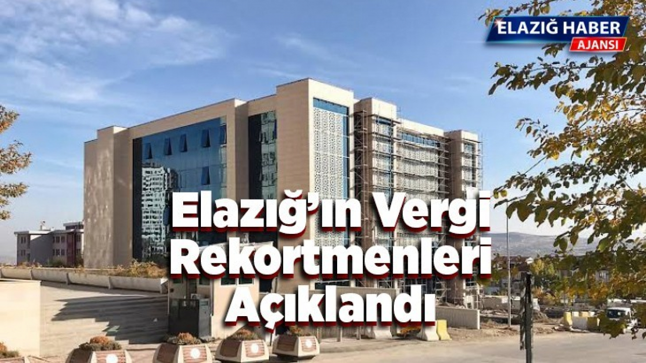 Defterdarlık Vergi Rekortmenlerini Açıkladı