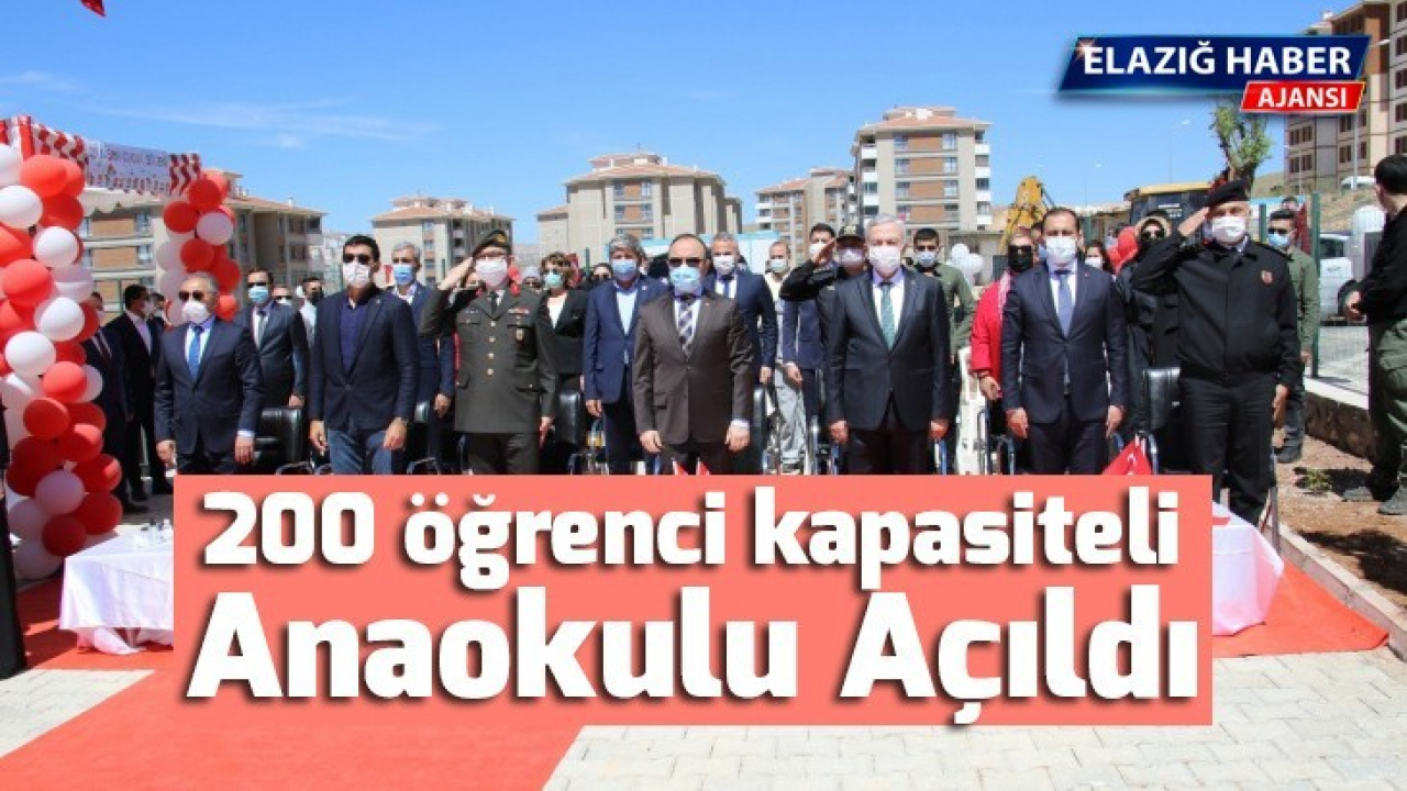 200 öğrenci kapasiteli anaokulu açıldı