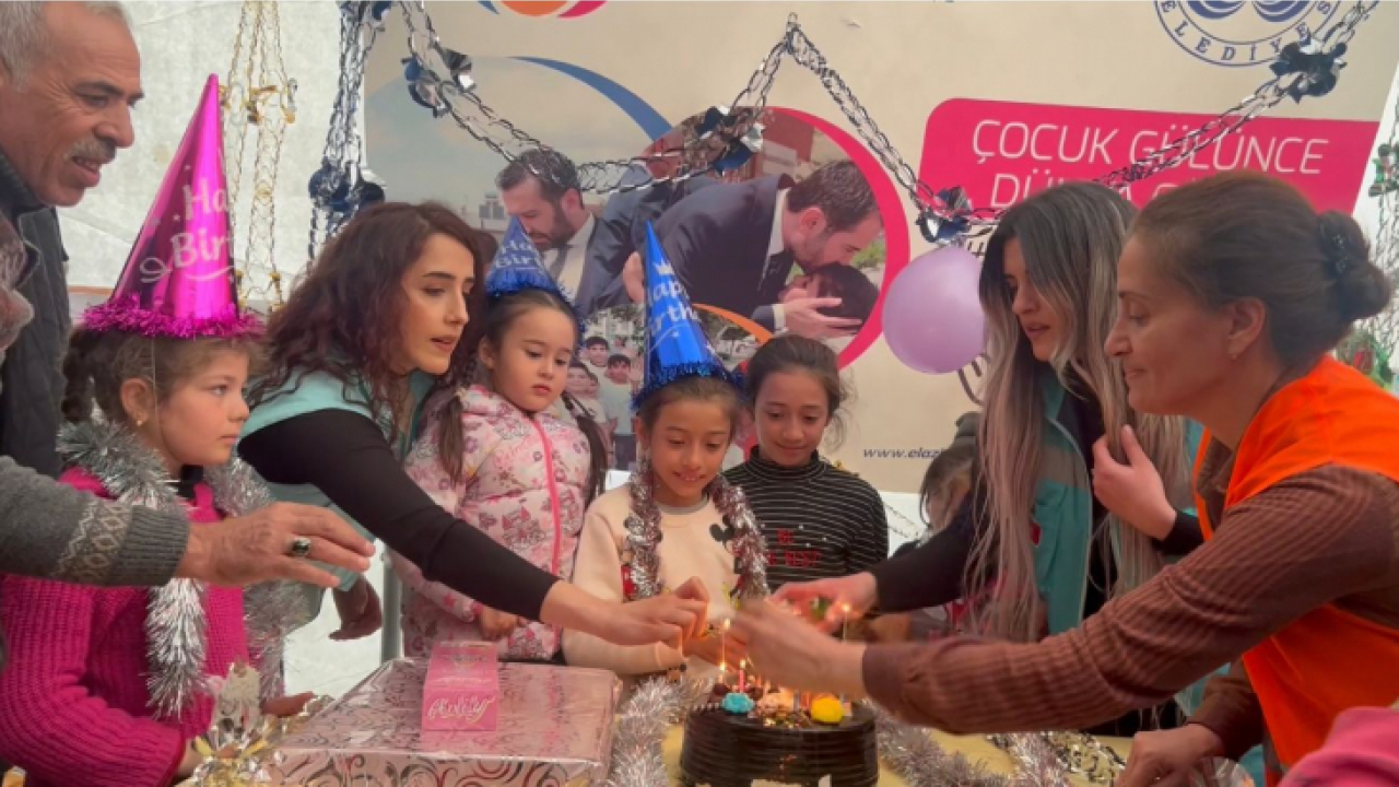 Elazığ Belediyesi Depremzede Ceylin'in Doğum Günü Kutlandı