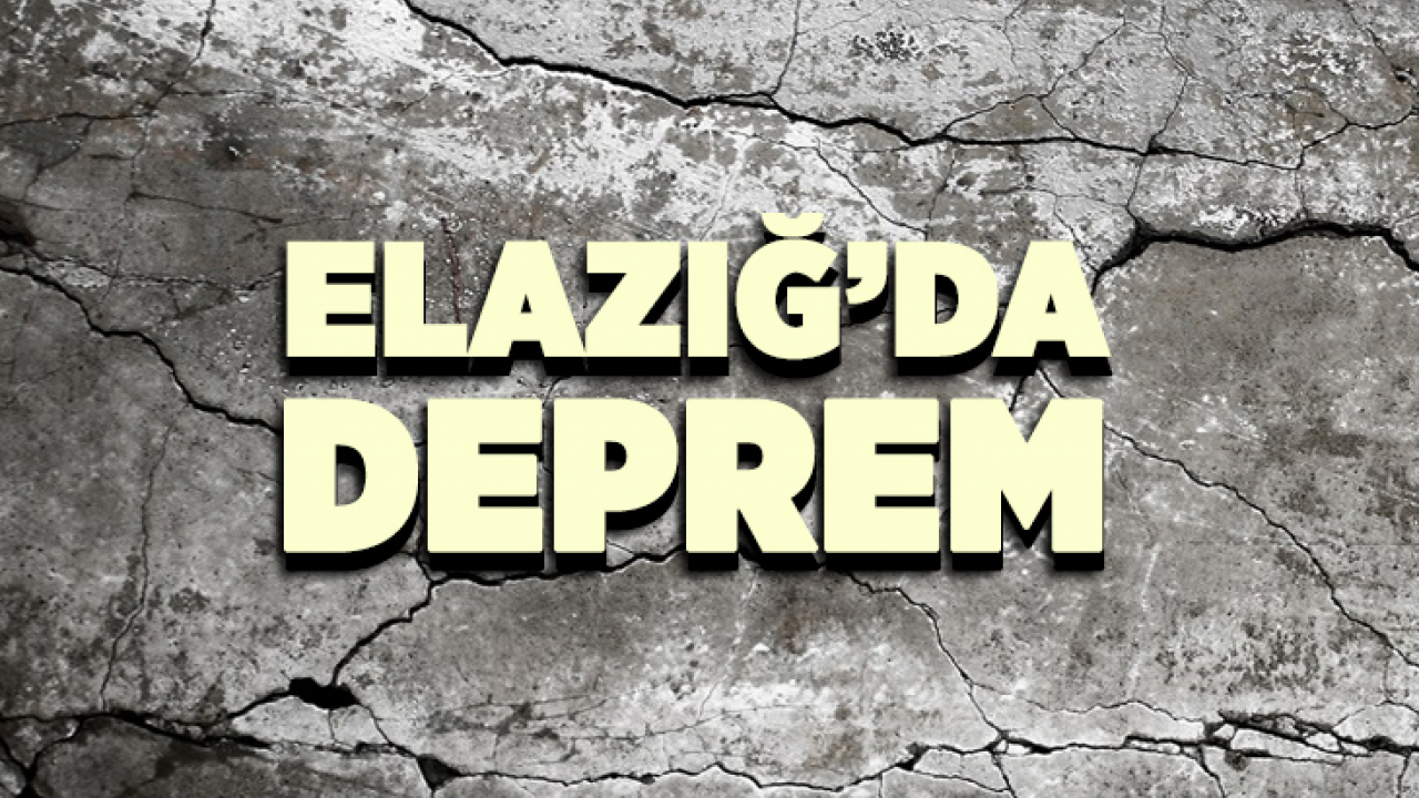 Elazığ'da 4.6 Büyüklüğünde Deprem Meydana Geldi