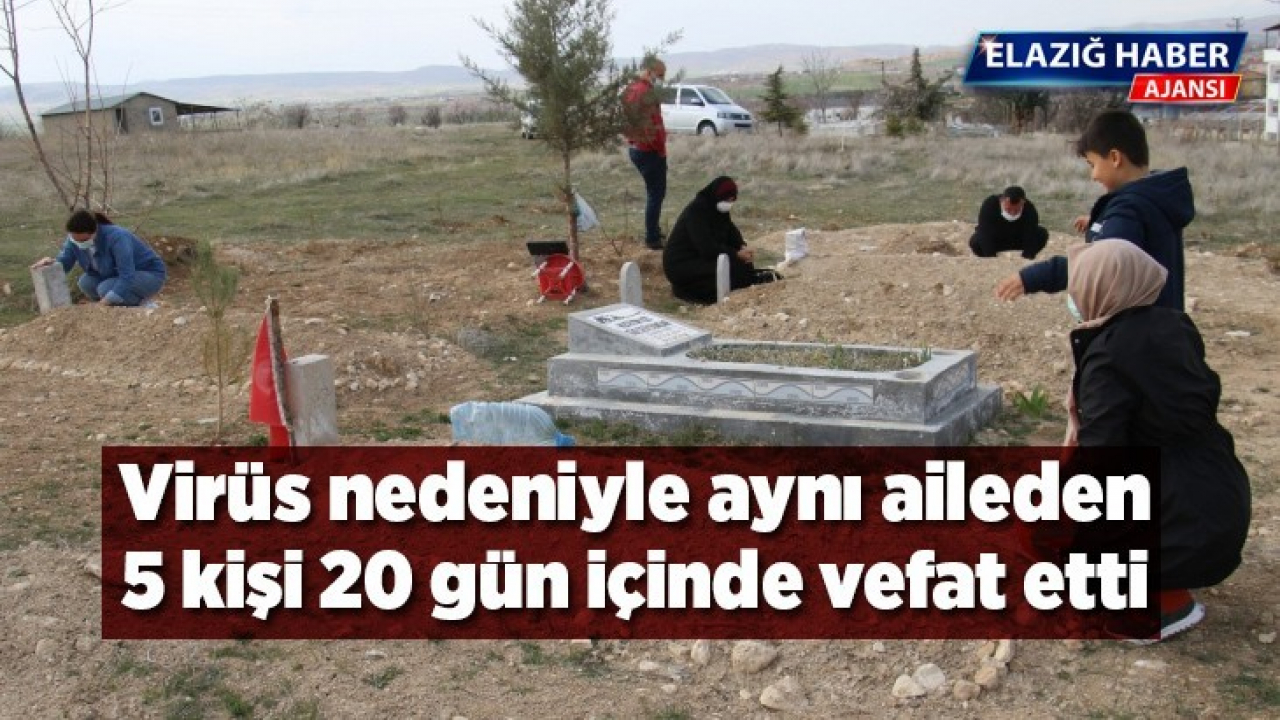 Virüsten aynı aileden 5 kişi 20 gün içinde vefat etti