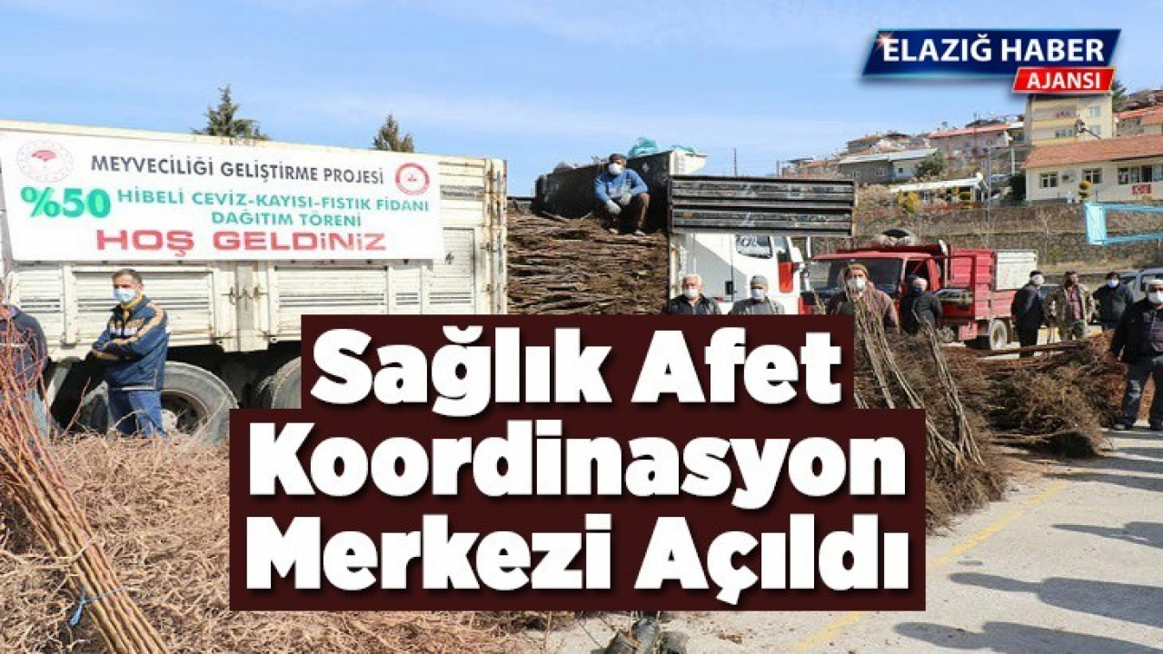 Sağlık Afet Koordinasyon Merkezi Açıldı