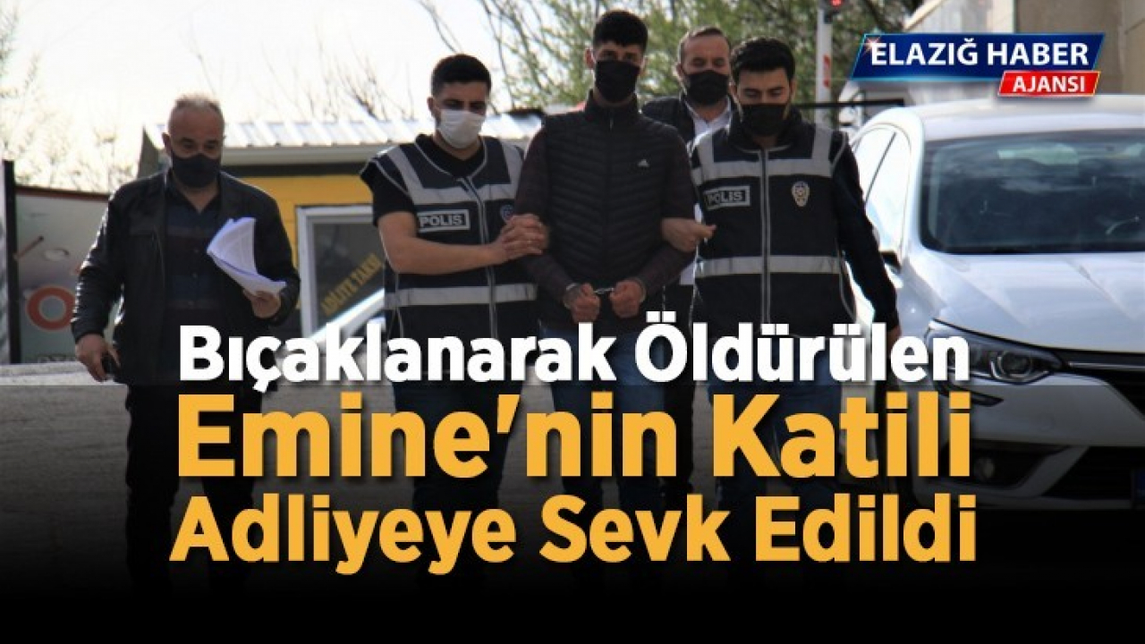 Bıçaklanarak öldürülen Emine'nin katili adliyeye sevk edildi