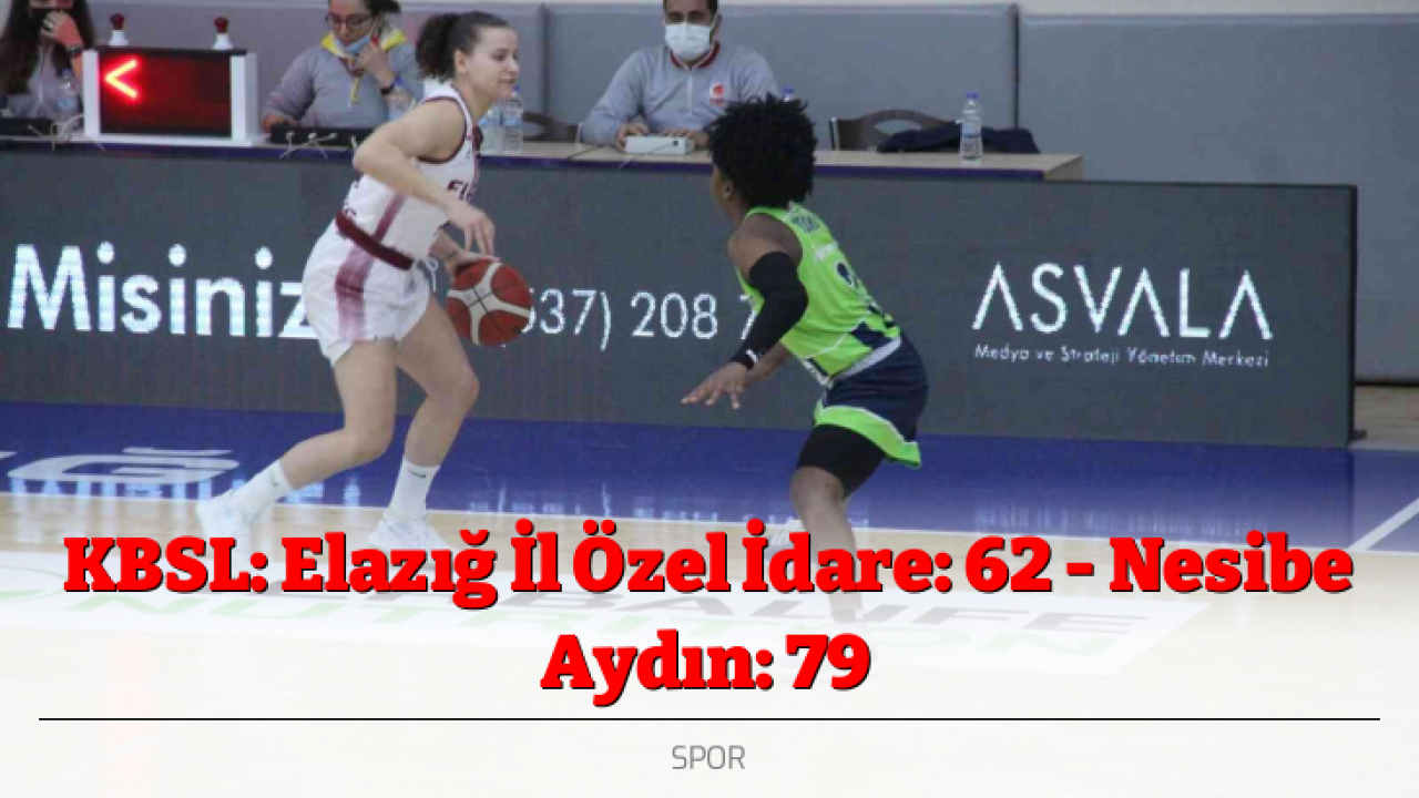 KBSL: Elazığ İl Özel İdare: 62 - Nesibe Aydın: 79