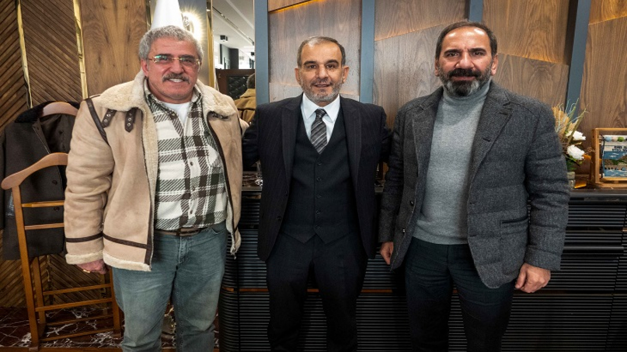 Sivasspor Kulüp Başkanı Mecnun Otyakmaz, Başkan Alan'ı ziyaret etti
