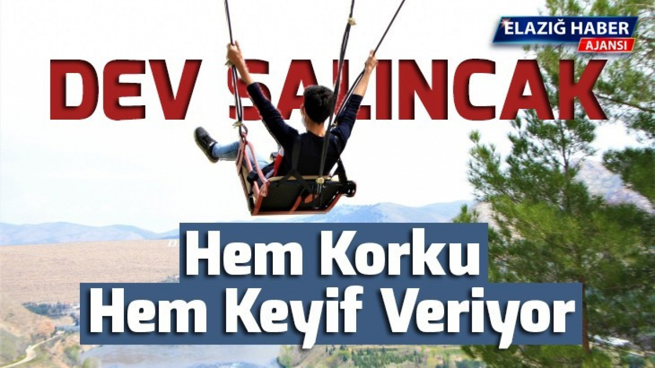 Dev salıncak hem korku hem keyif veriyor