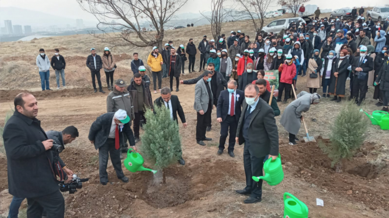 Elazığ'da 9 Bin öğretmen adına fidan dikildi