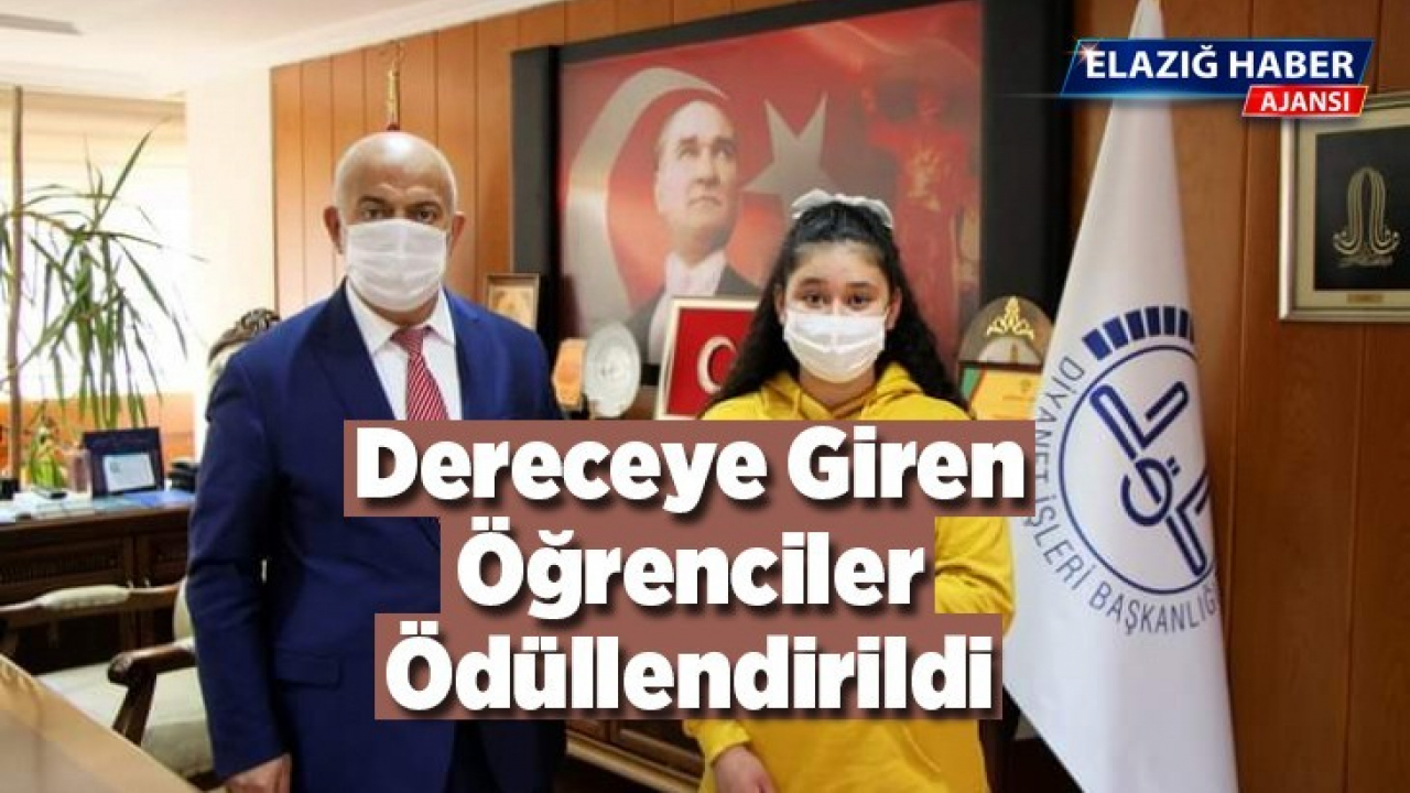 Resim ve kompozisyon yarışmasında dereceye giren öğrenciler ödüllendirildi
