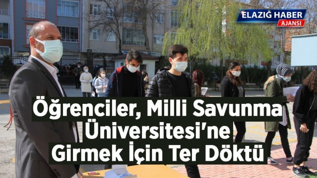 Öğrenciler, Milli Savunma Üniversitesi'ne girmek için ter döktü