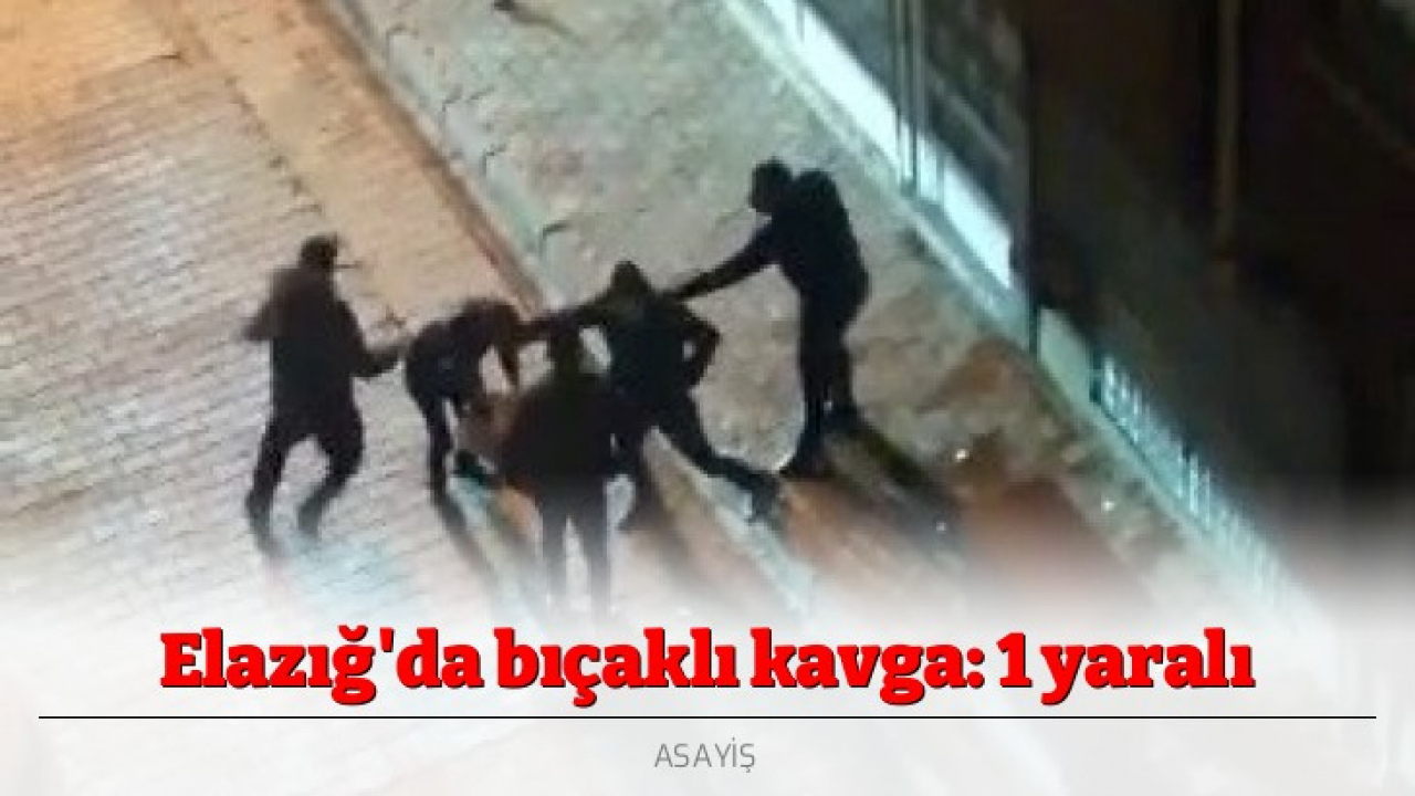 Elazığ'da bıçaklı kavga: 1 yaralı