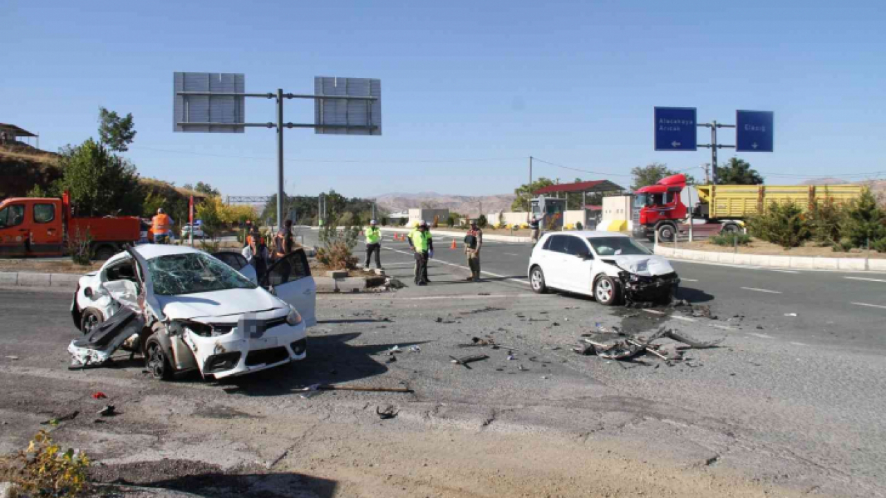 Elazığ'da feci kaza: 7 yaralı