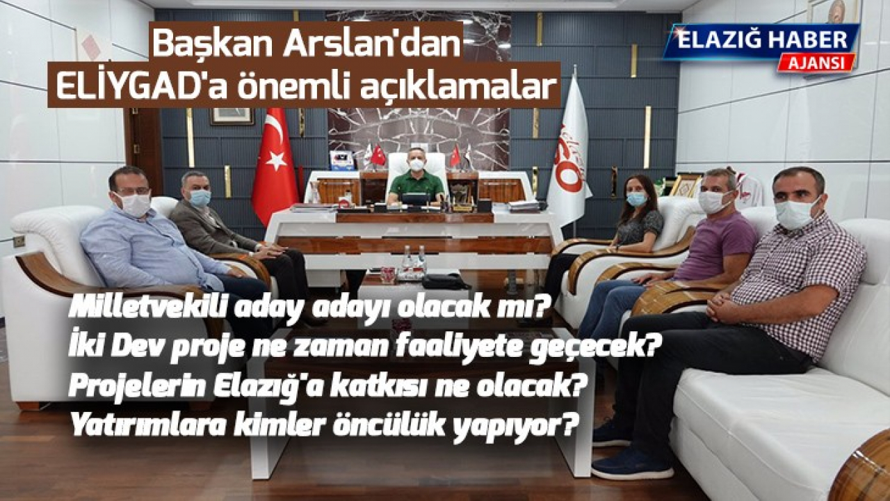 Başkan Arslan'dan ELİYGAD'a önemli açıklamalar