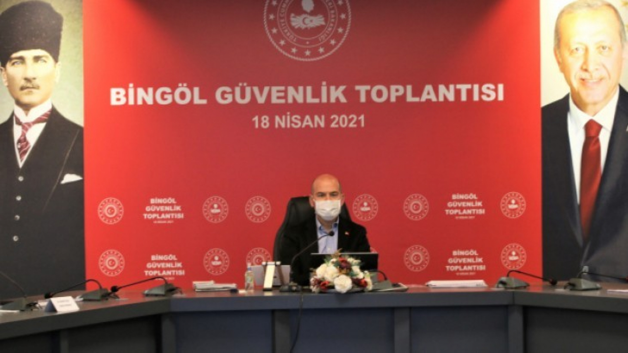 İçişleri Bakanı Süleyman Soylu Bingöl'de