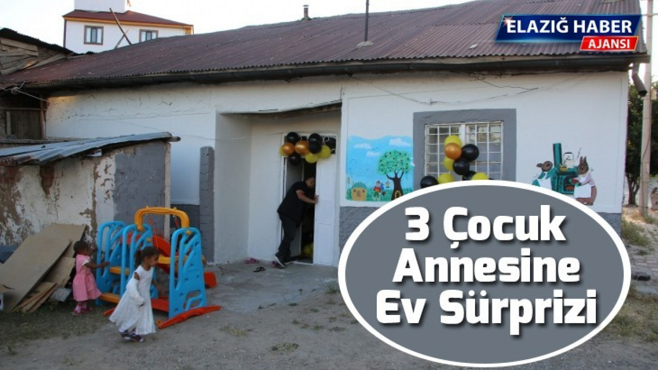 3 çocuk annesine ev sürprizi