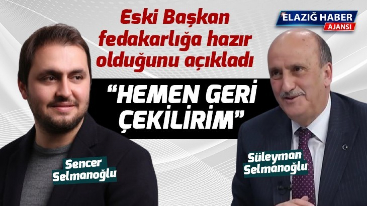 Eski Başkan fedakarlığa hazır olduğunu açıkladı
