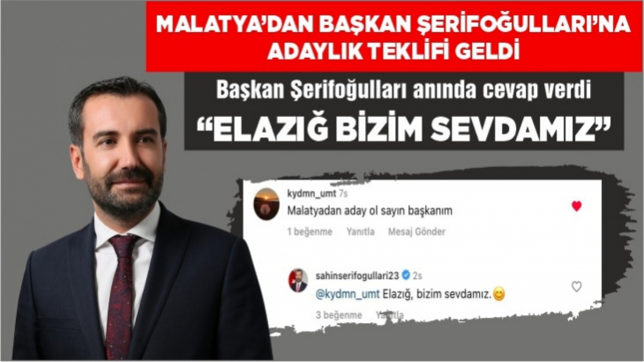 Başkan Şerifoğulları: Elazığ Bizim Sevdamız