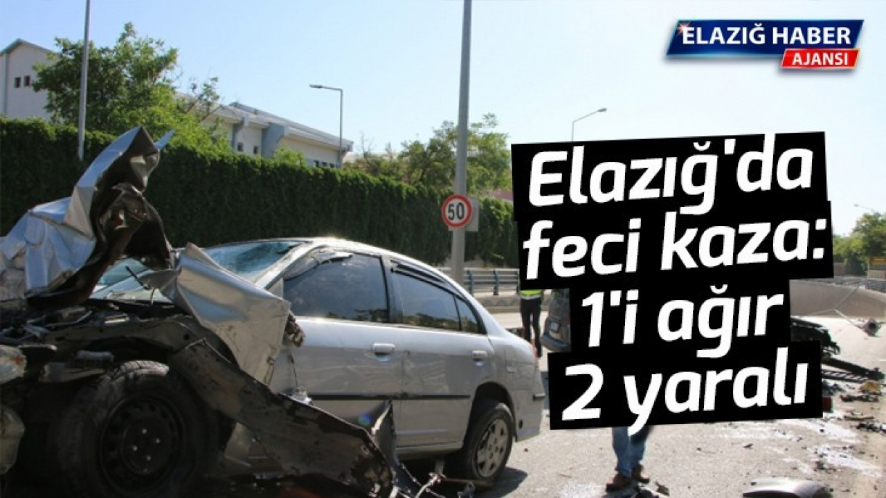 Elazığ'da feci kaza: 1'i ağır 2 yaralı