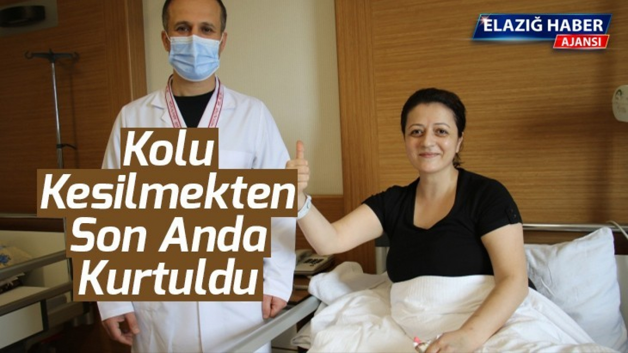 Kolu kesilmekten son anda kurtuldu