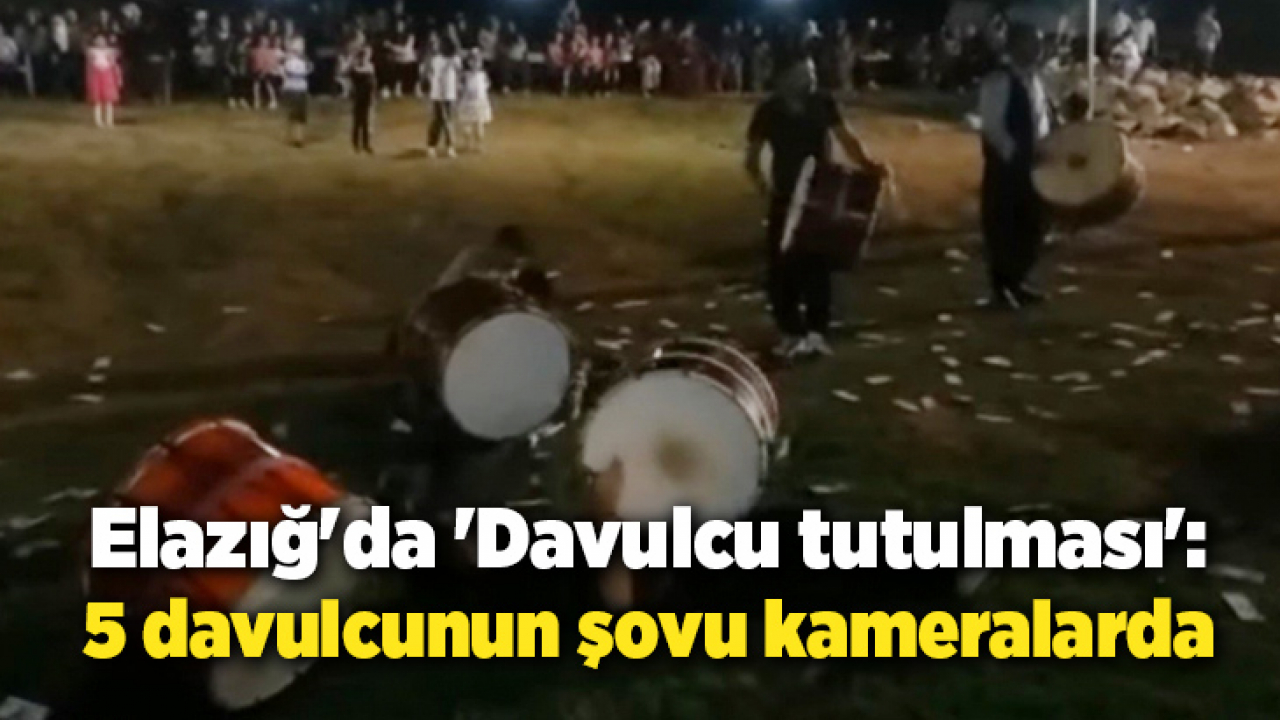 Elazığ'da 'Davulcu tutulması': 5 davulcunun şovu kameralarda