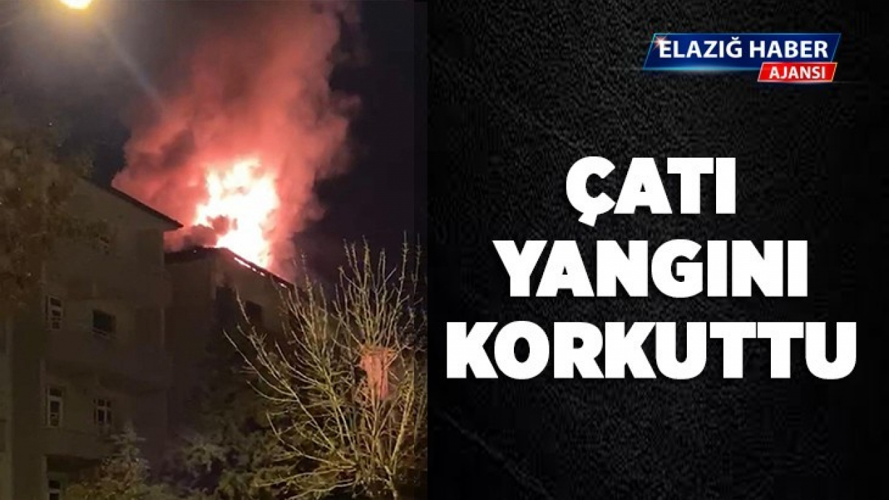 Çatı Yangını Korkuttu